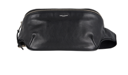 Belt Bag, Leather, Black, 0819, 3*